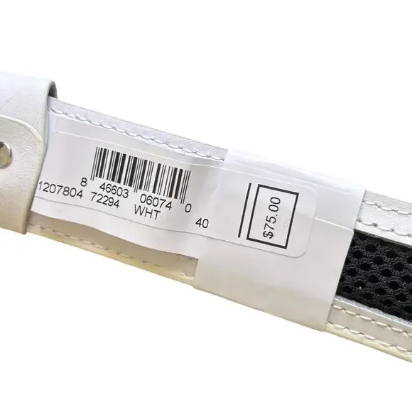 NEW Nike TW Mesh G-Flex White Golf Belt Men's Size 40 - Picture 5 of 9